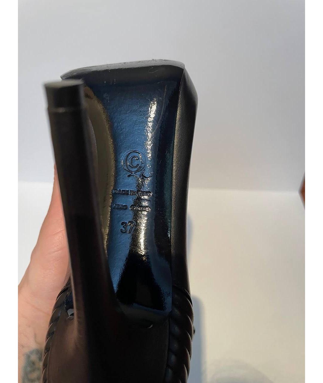 ALEXANDER MCQUEEN Черные кожаные ботильоны, фото 5