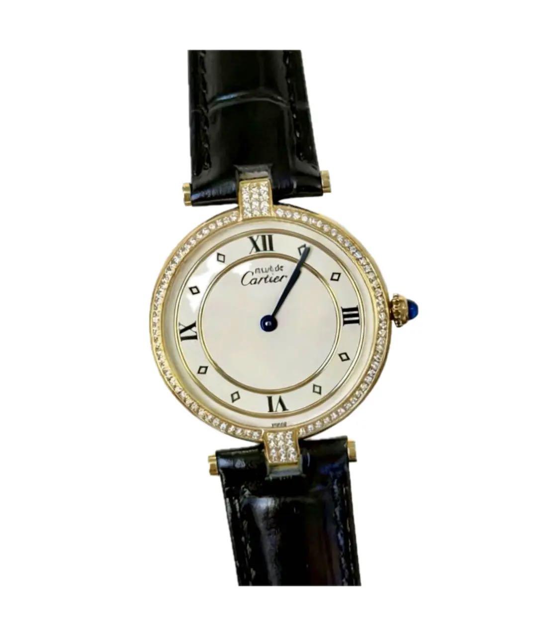 CARTIER Золотые позолоченные часы, фото 8