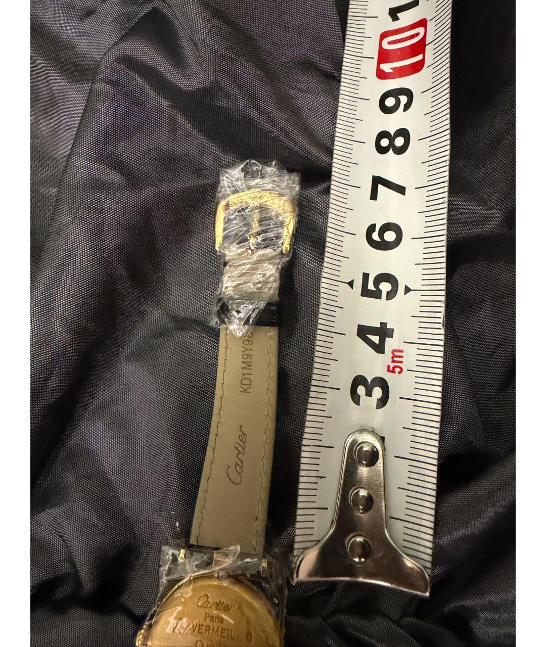 CARTIER Золотые позолоченные часы, фото 7