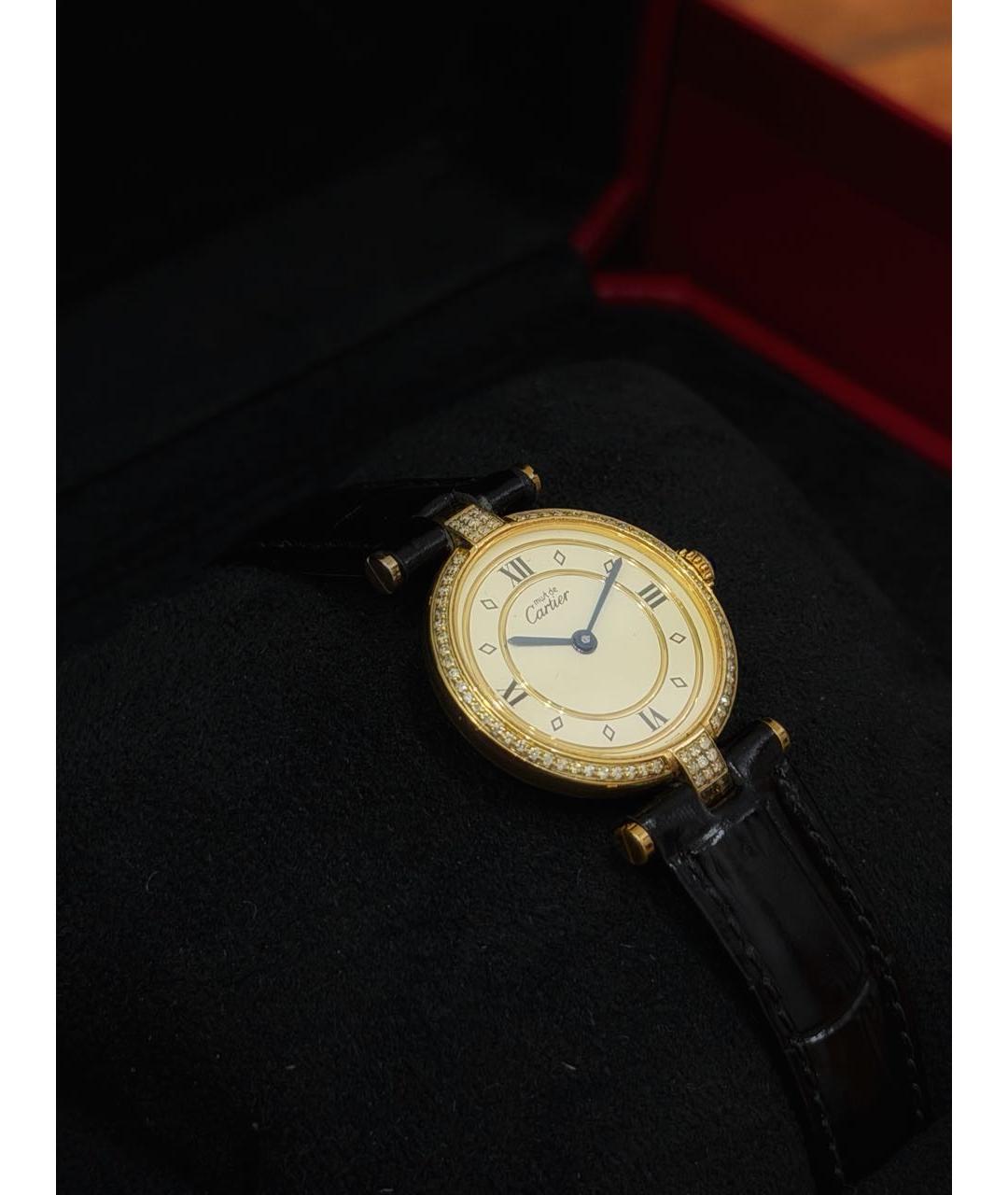 CARTIER Золотые позолоченные часы, фото 3