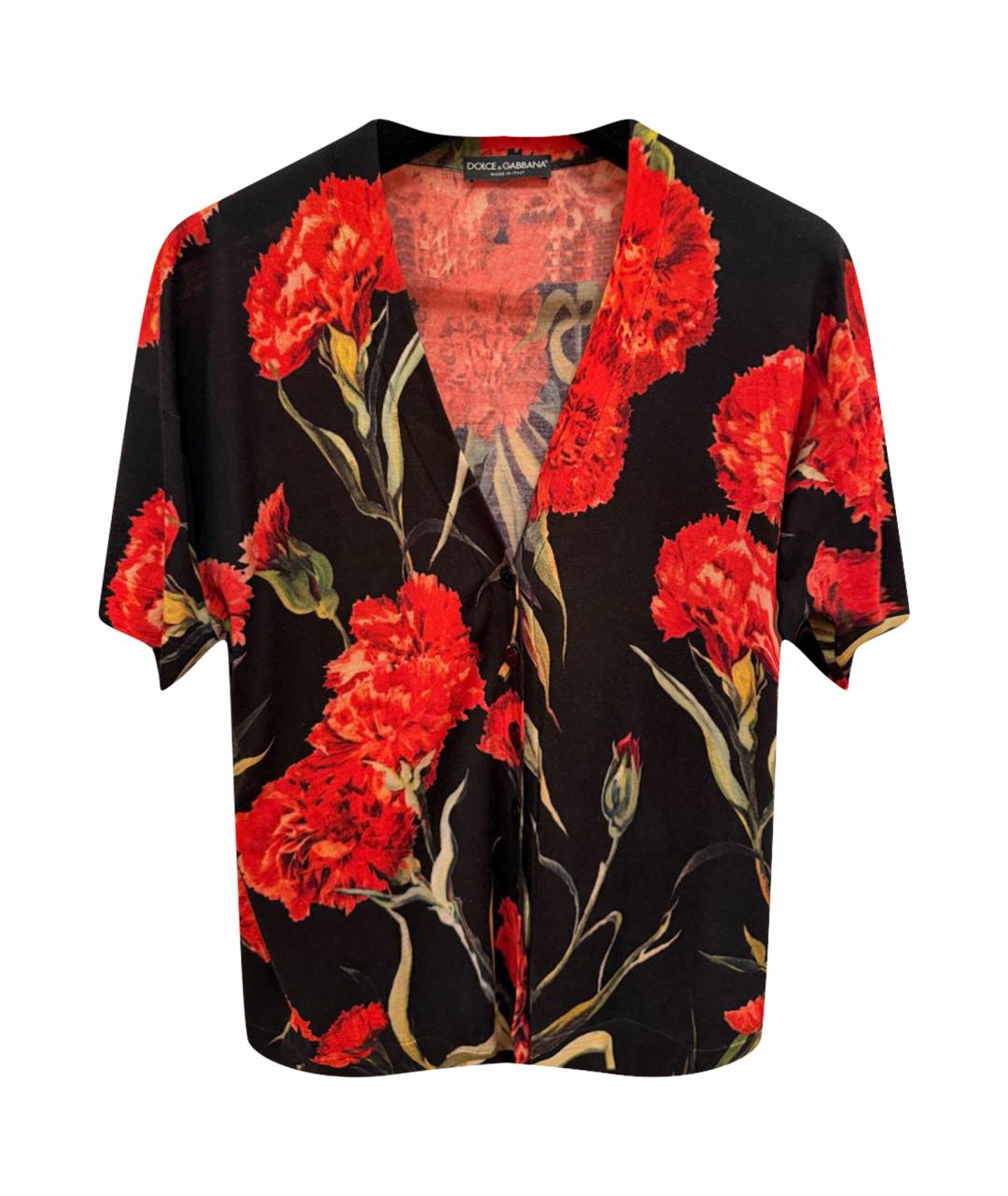 DOLCE&GABBANA Черный вискозный кардиган, фото 1