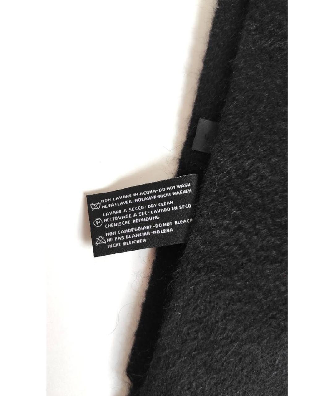 VERSACE Черный кашемировый шарф, фото 5