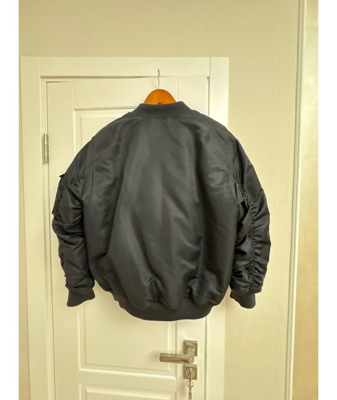 HUGO Черная синтетическая куртка, фото 2