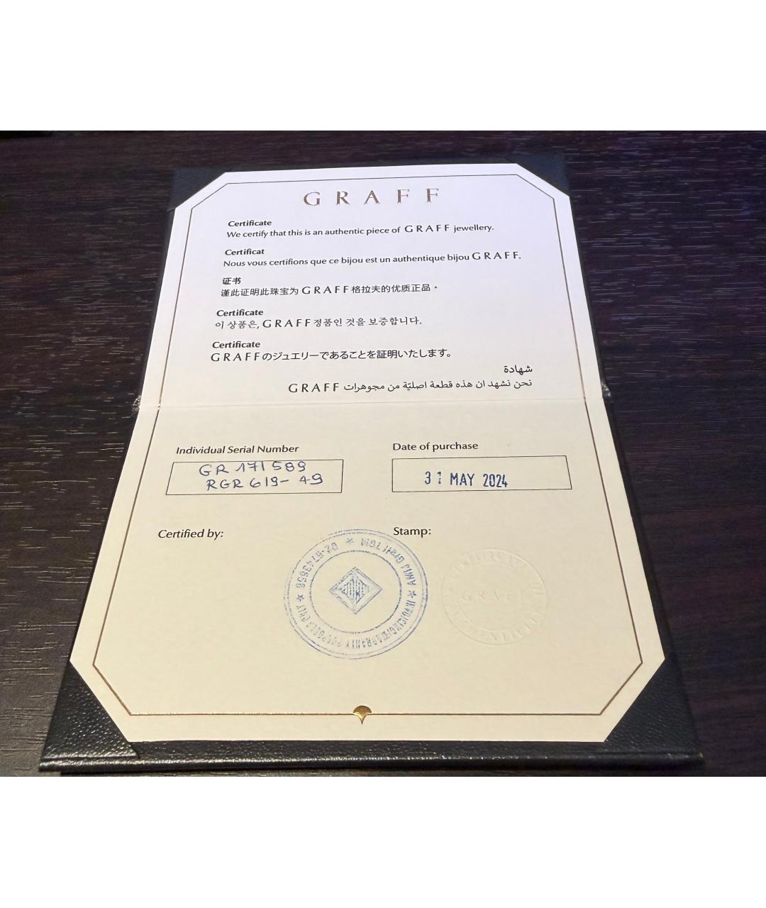 GRAFF Белое кольцо из белого золота, фото 2