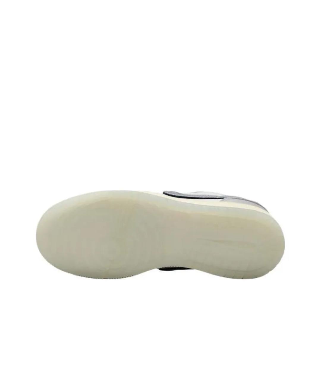 JORDAN Серые кожаные кроссовки, фото 4