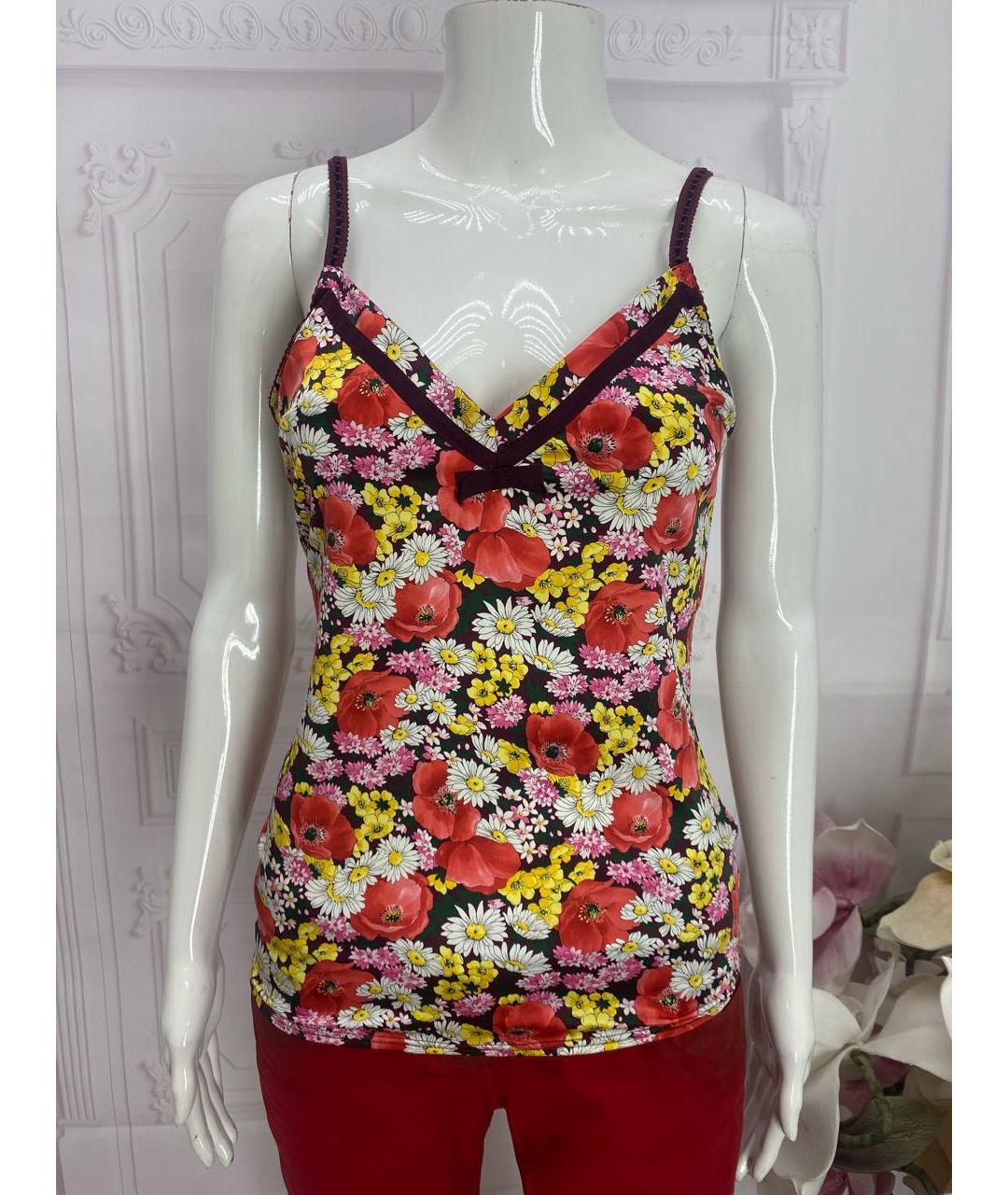 DOLCE&GABBANA Мульти полиэстеровая майка, фото 5