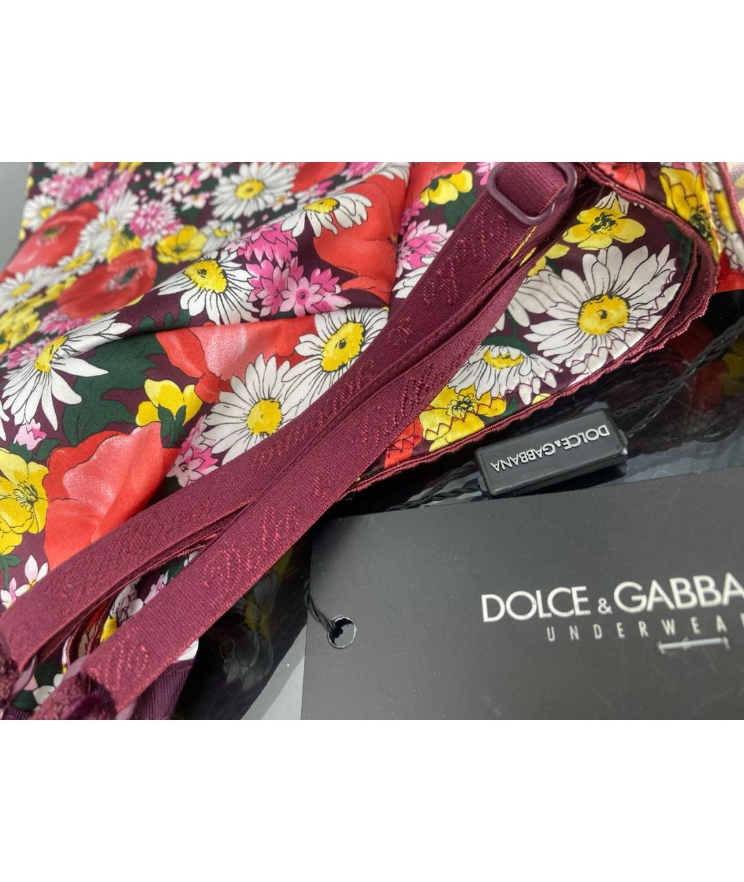 DOLCE&GABBANA Мульти полиэстеровая майка, фото 4