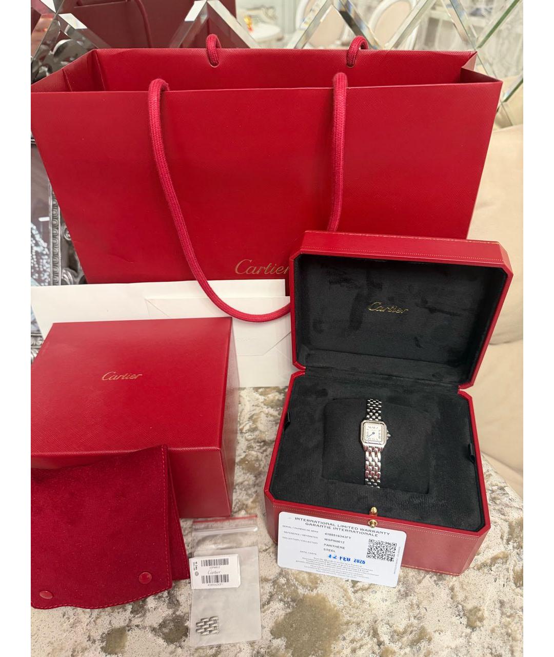 CARTIER Серебряные металлические часы, фото 4