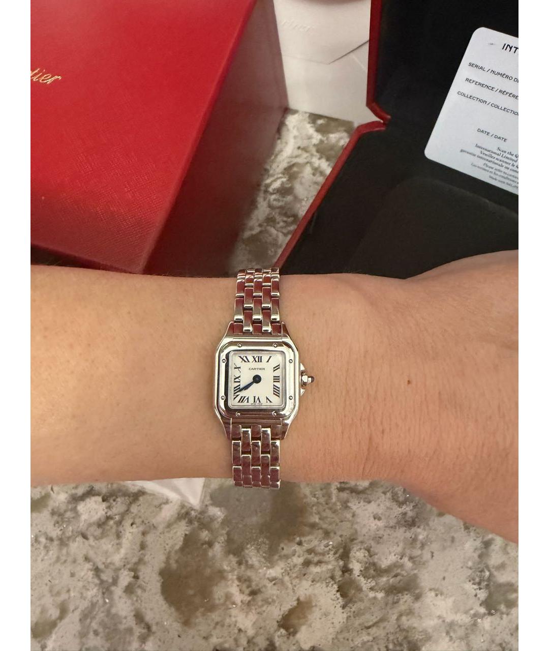 CARTIER Серебряные металлические часы, фото 6