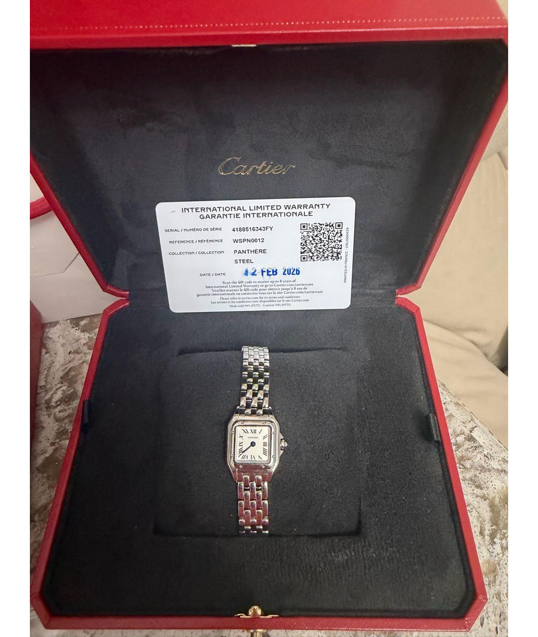 CARTIER Серебряные металлические часы, фото 5