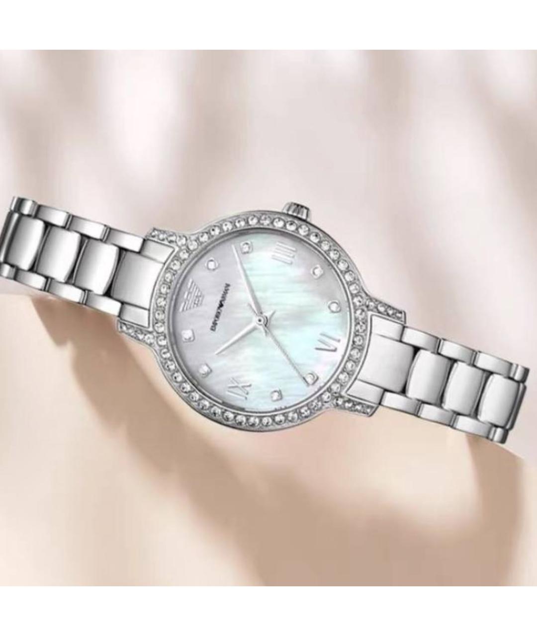 EMPORIO ARMANI Серебряные стальные часы, фото 4