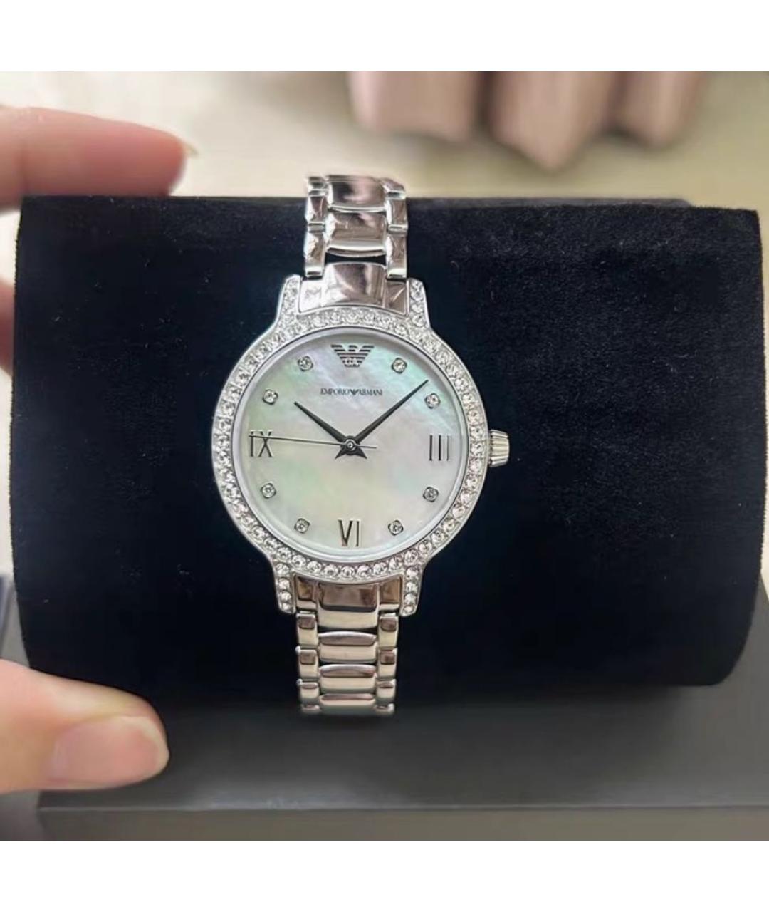 EMPORIO ARMANI Серебряные стальные часы, фото 6