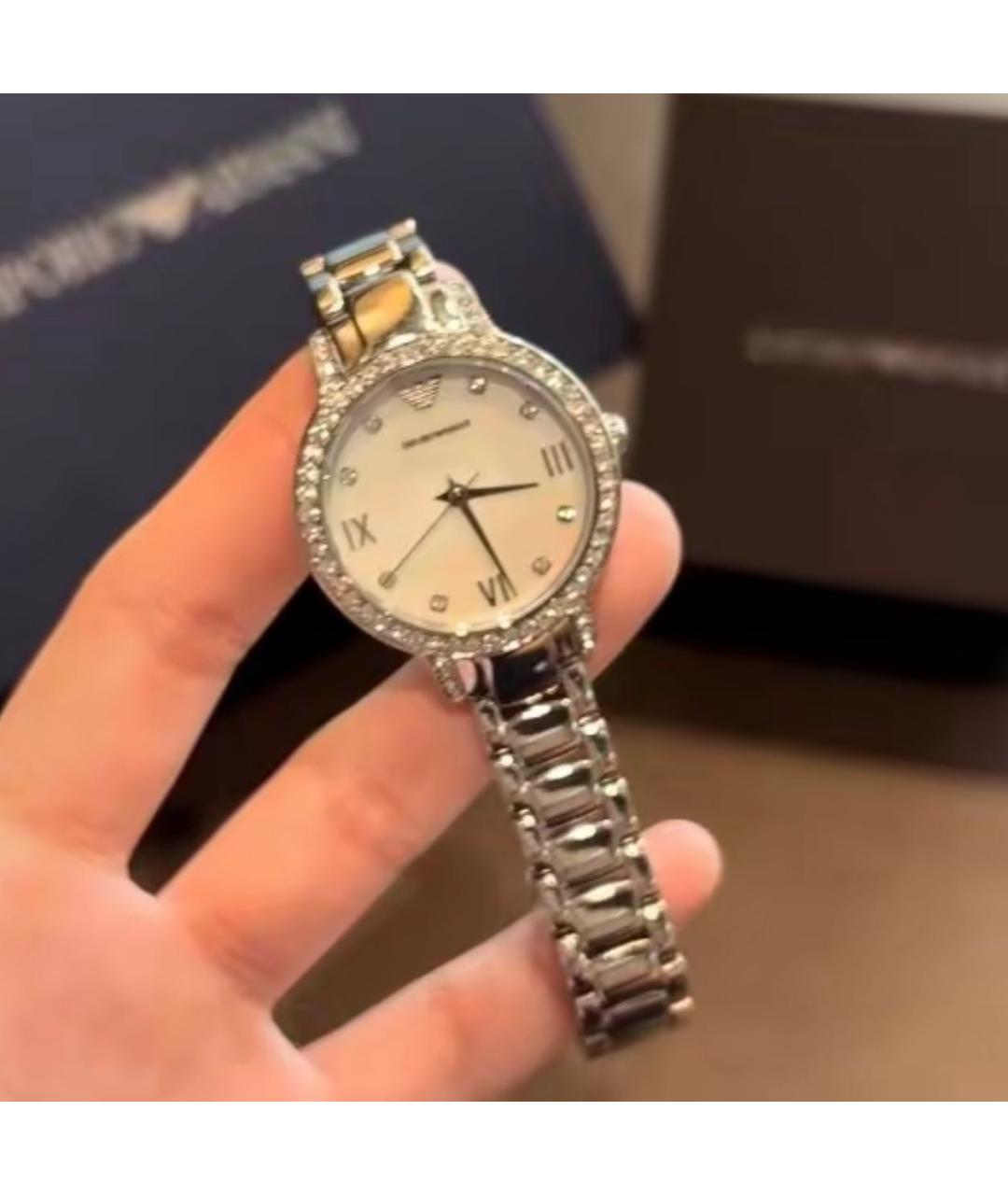 EMPORIO ARMANI Серебряные стальные часы, фото 5