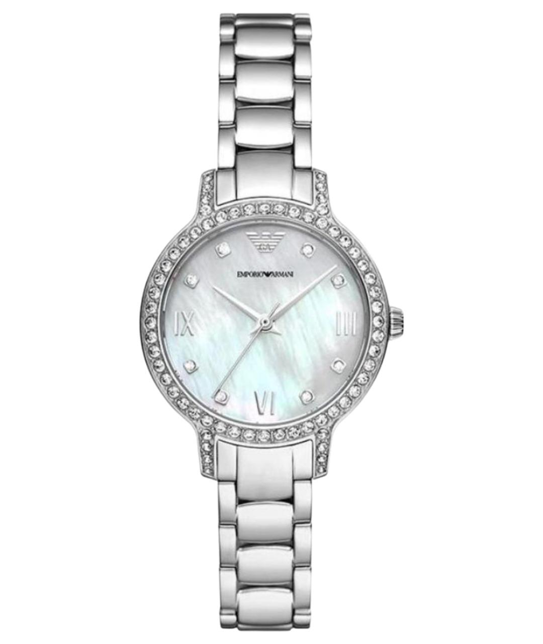 EMPORIO ARMANI Серебряные стальные часы, фото 1