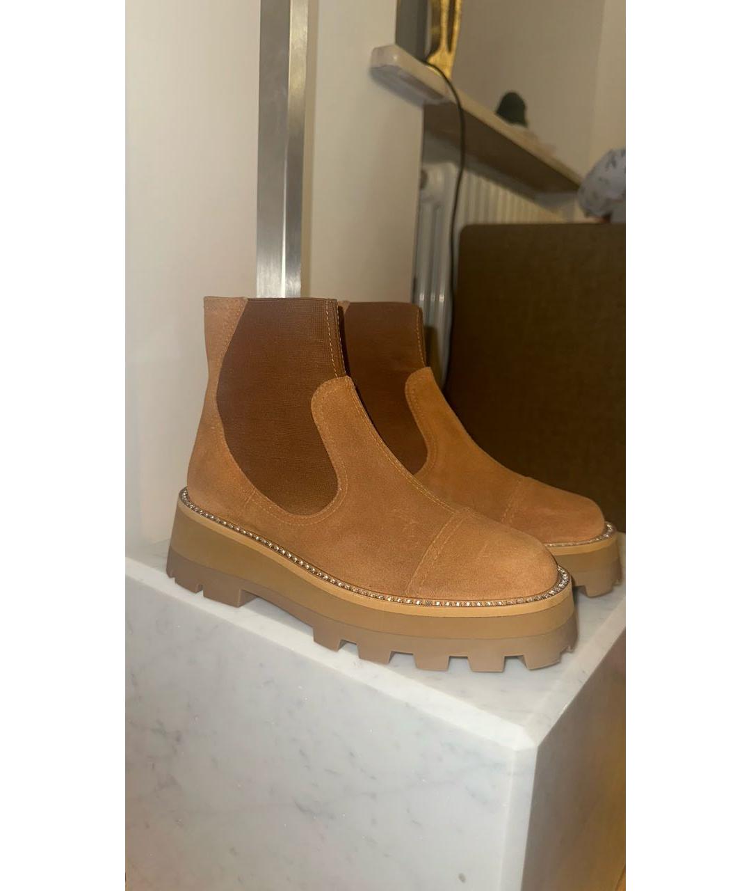 JIMMY CHOO Коричневые замшевые ботинки, фото 9