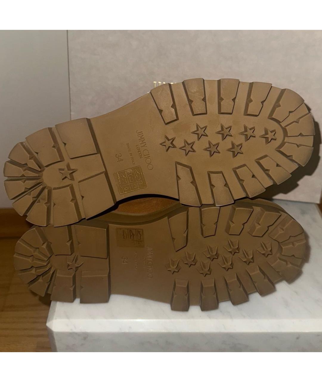 JIMMY CHOO Коричневые замшевые ботинки, фото 6