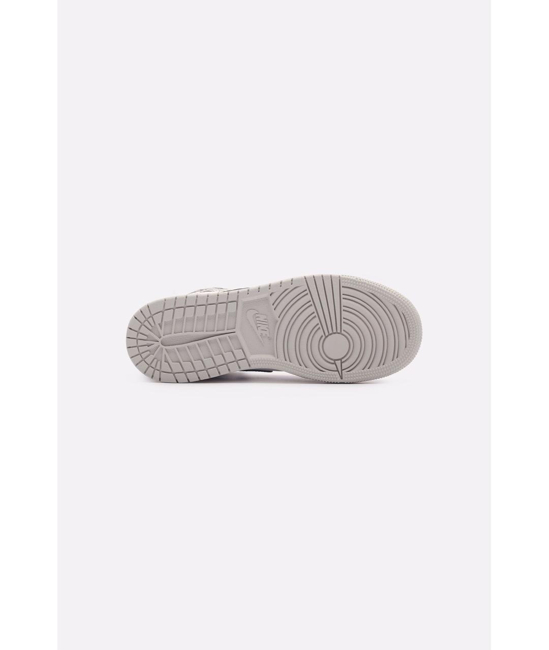 JORDAN Серые кожаные кроссовки, фото 5