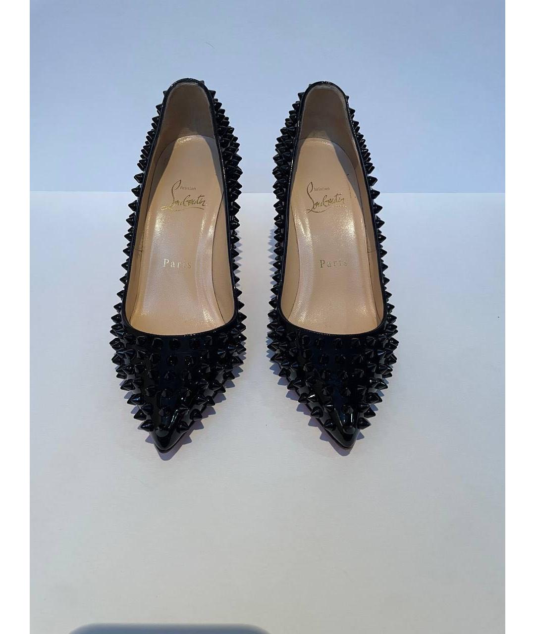 CHRISTIAN LOUBOUTIN Черные туфли из лакированной кожи, фото 2