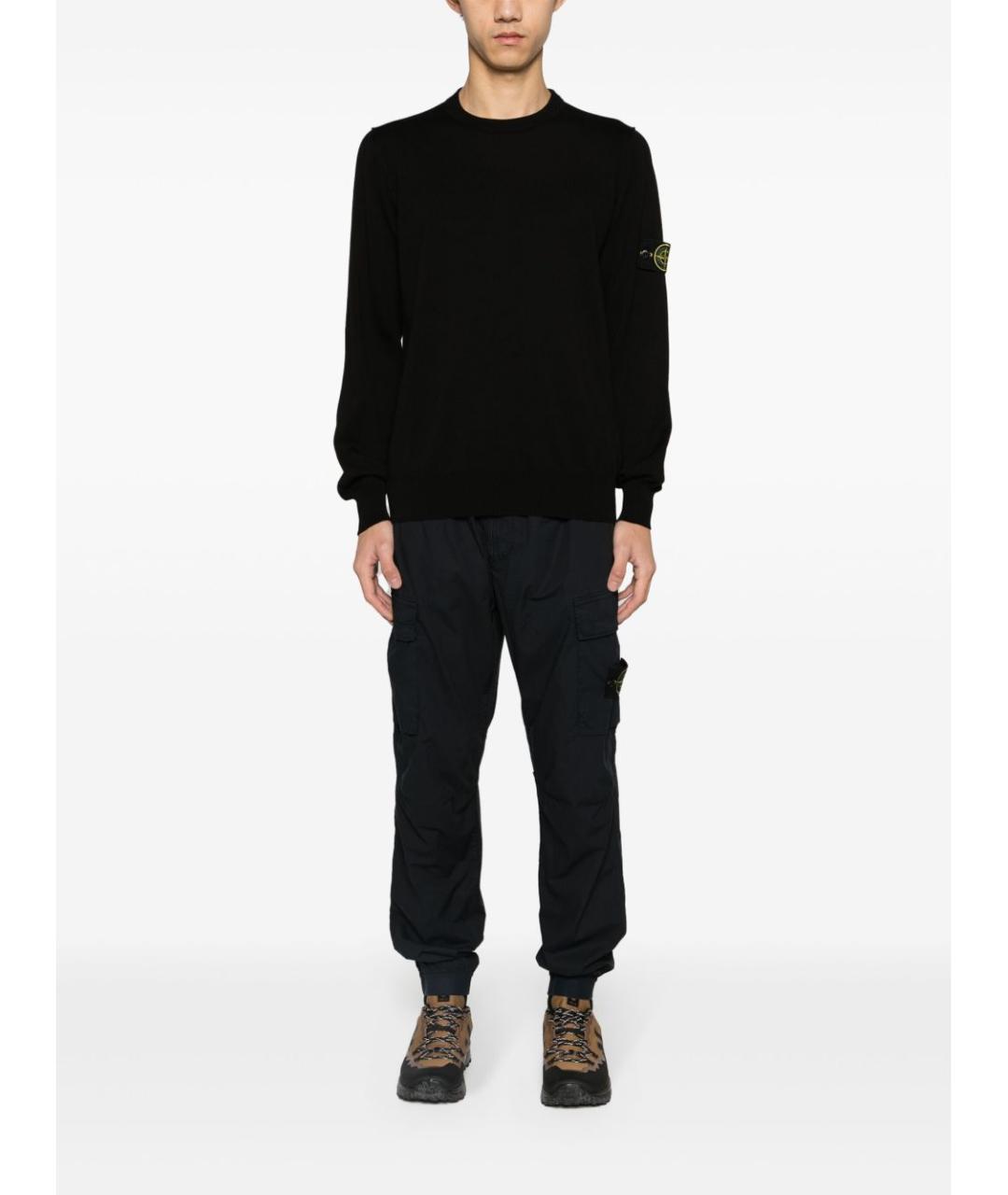 STONE ISLAND Черный джемпер / свитер, фото 4