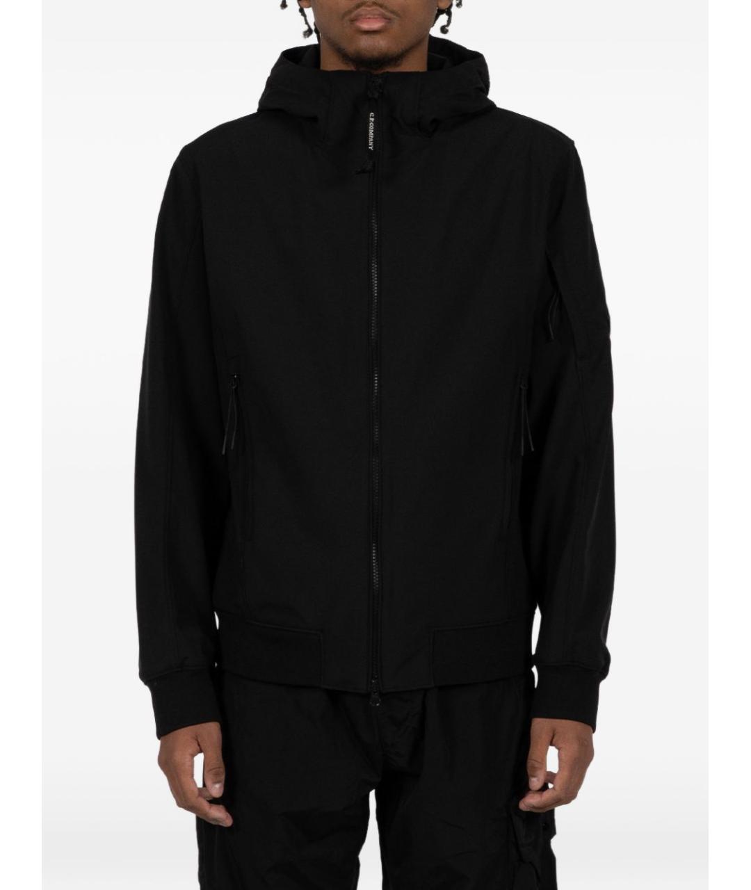 CP COMPANY Черная полиэстеровая куртка, фото 2