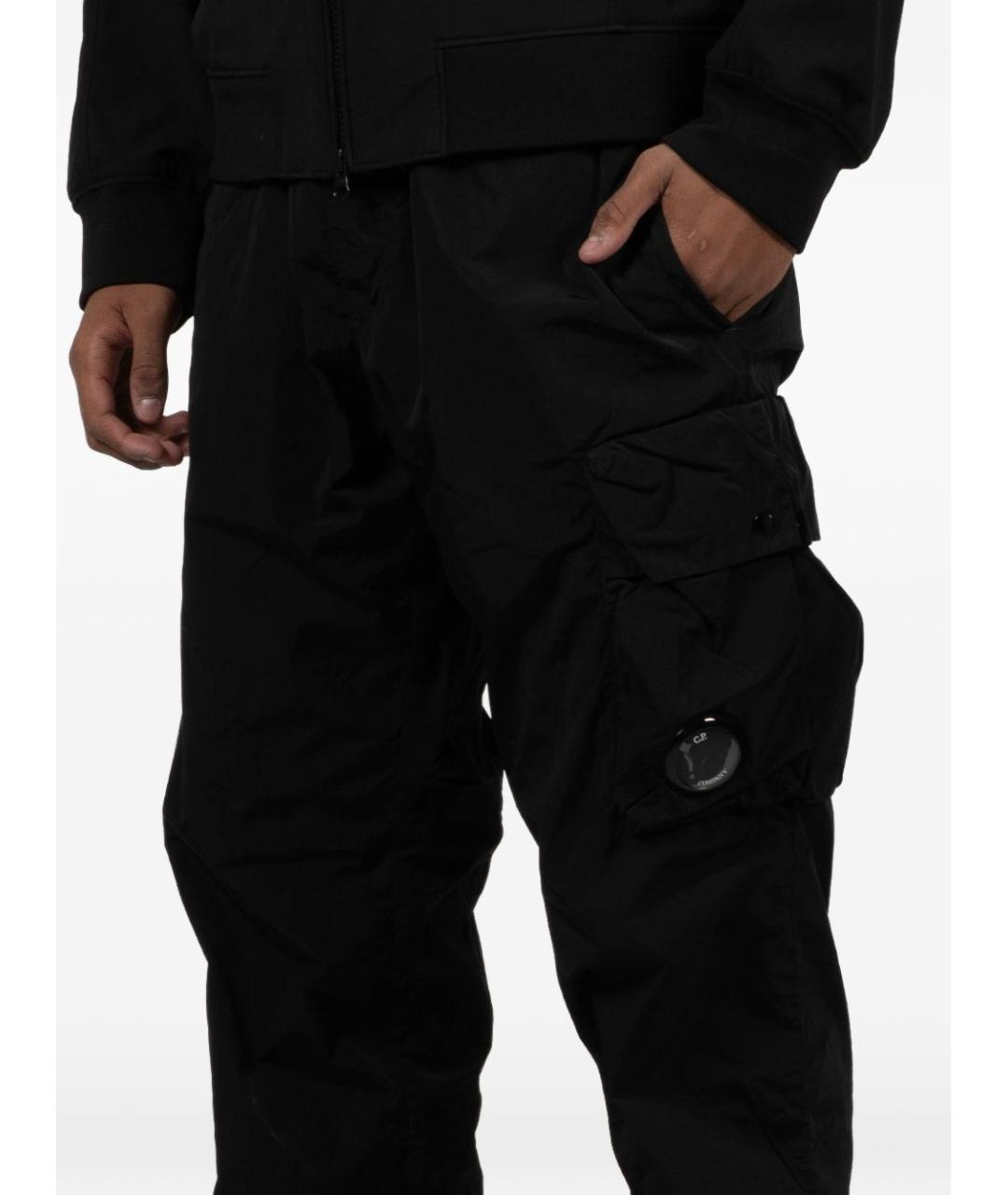 CP COMPANY Черные полиамидовые повседневные брюки, фото 2