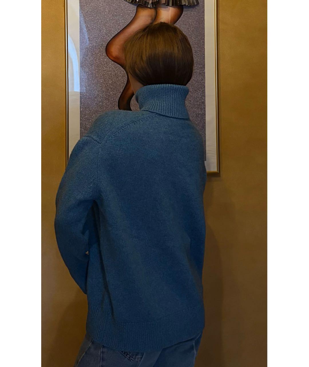12 STOREEZ Синий кашемировый джемпер / свитер, фото 5