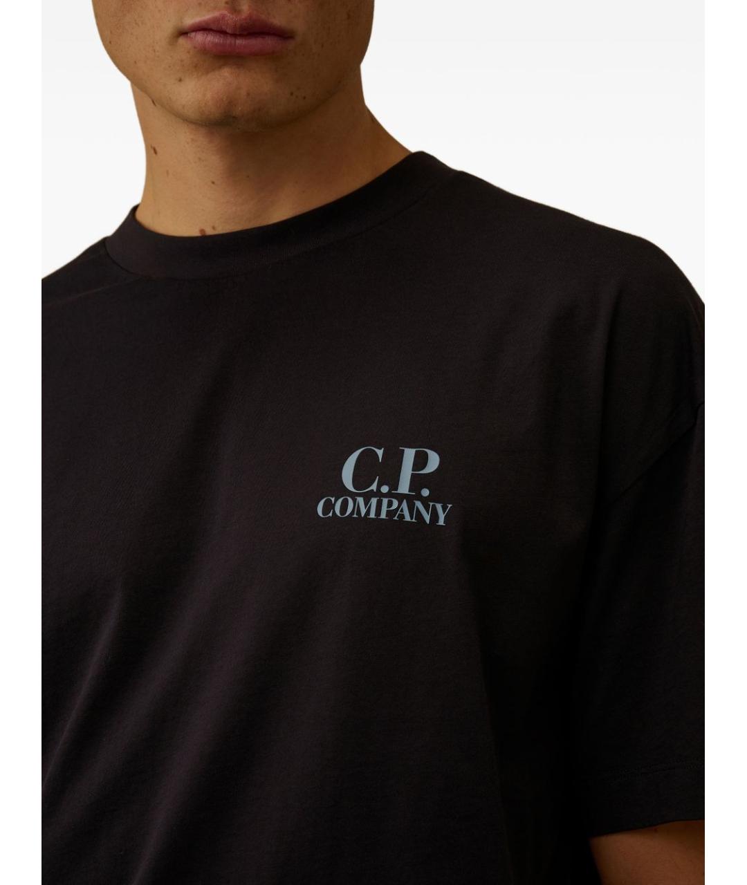CP COMPANY Синяя хлопковая футболка, фото 4