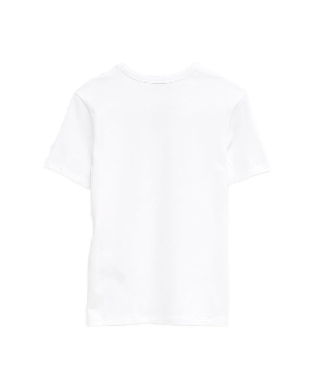 CELINE Белая хлопковая футболка, фото 2