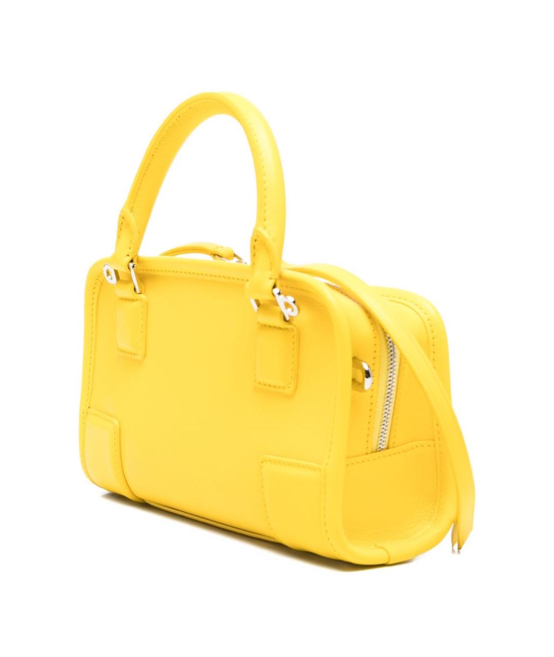 LOEWE Желтая кожаная сумка тоут, фото 2