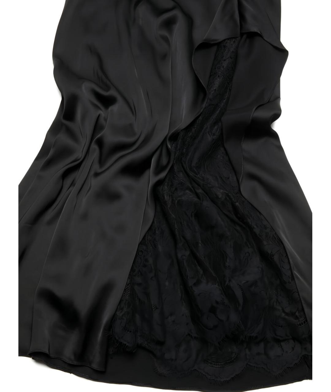 ACNE STUDIOS Черное вискозное коктейльное платье, фото 3