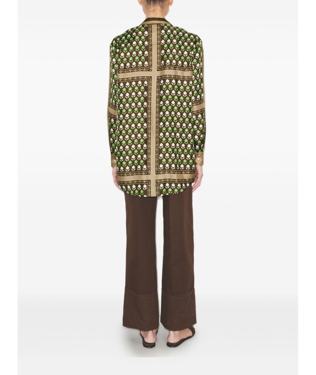 TORY BURCH Мульти шелковая рубашка, фото 2