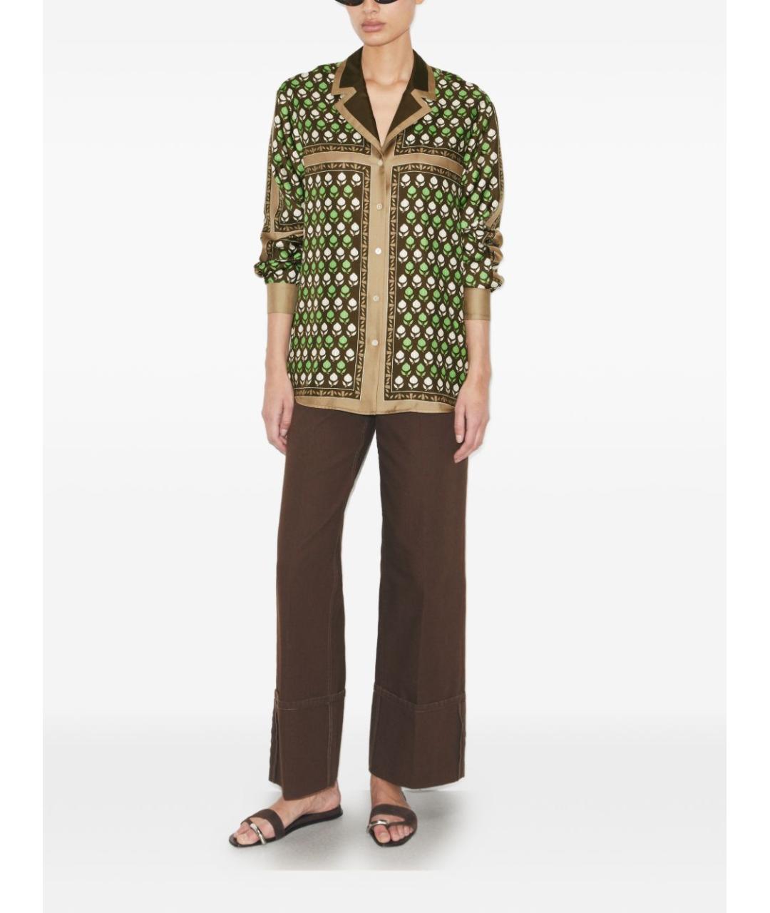 TORY BURCH Мульти шелковая рубашка, фото 3