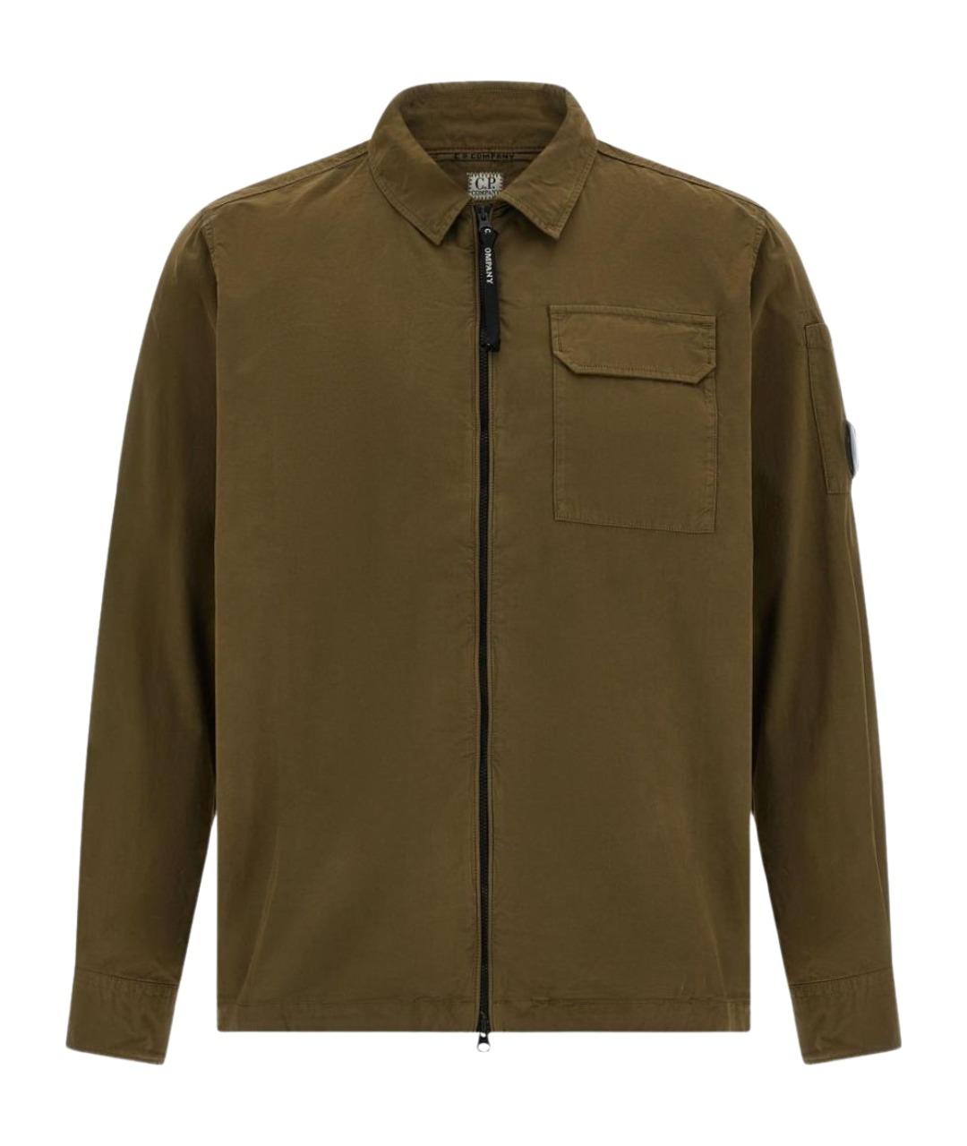 CP COMPANY Зеленая хлопковая куртка, фото 1