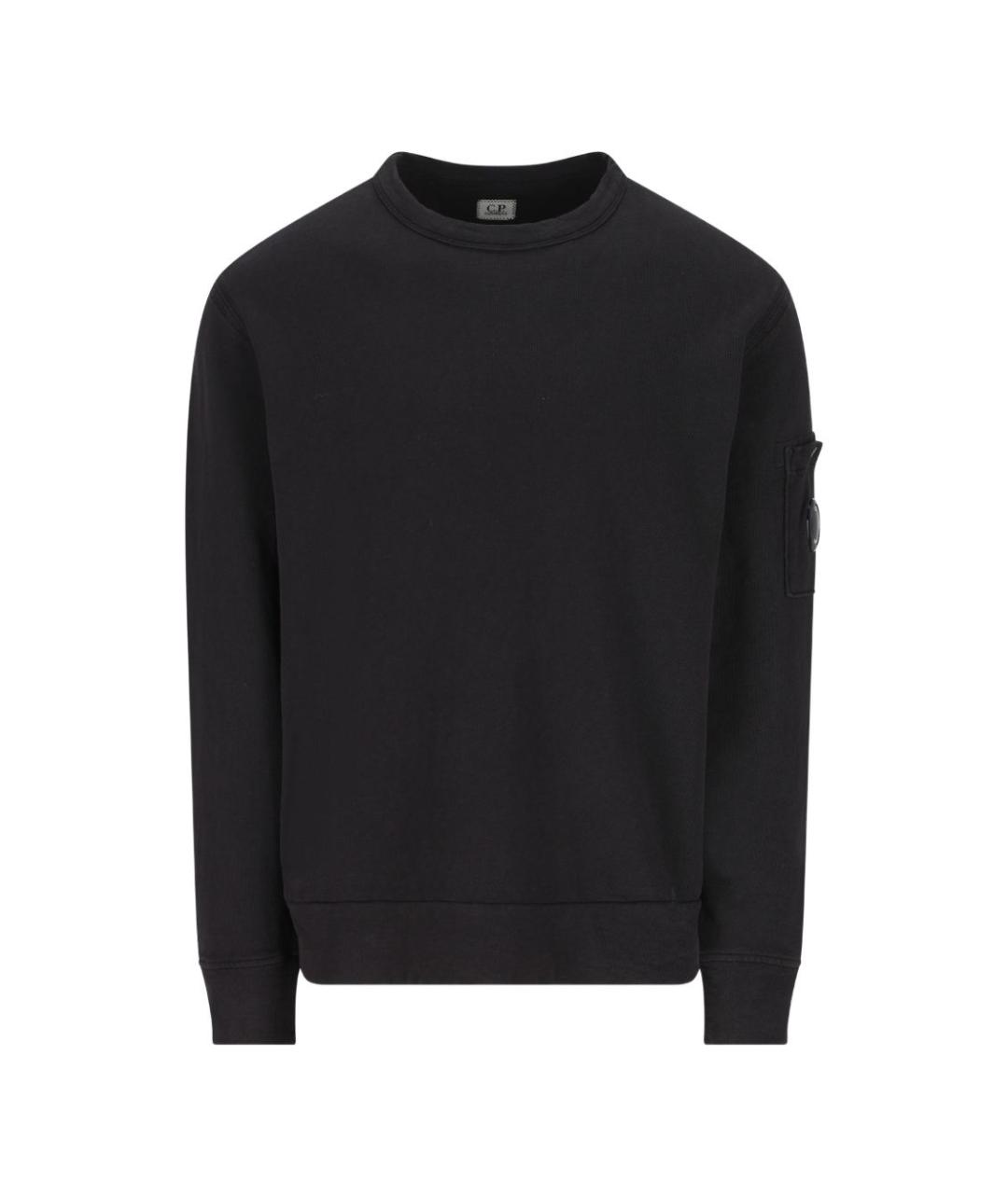CP COMPANY Черный хлопковый джемпер / свитер, фото 1
