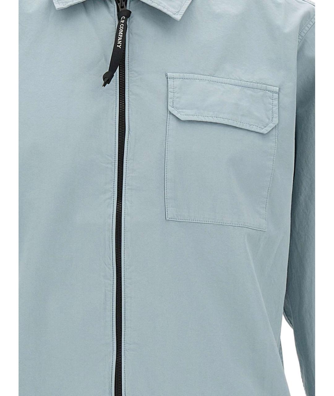 CP COMPANY Голубая хлопковая куртка, фото 3