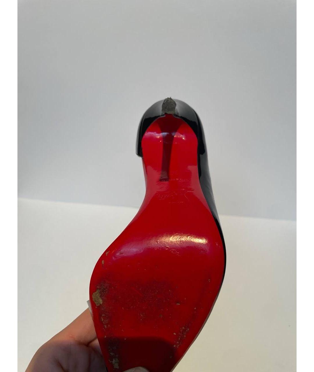 CHRISTIAN LOUBOUTIN Черные туфли из лакированной кожи, фото 6