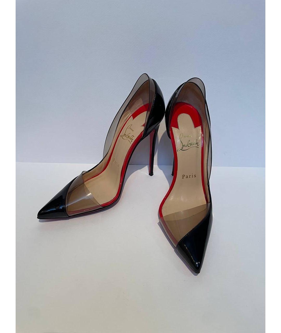 CHRISTIAN LOUBOUTIN Черные туфли из лакированной кожи, фото 3