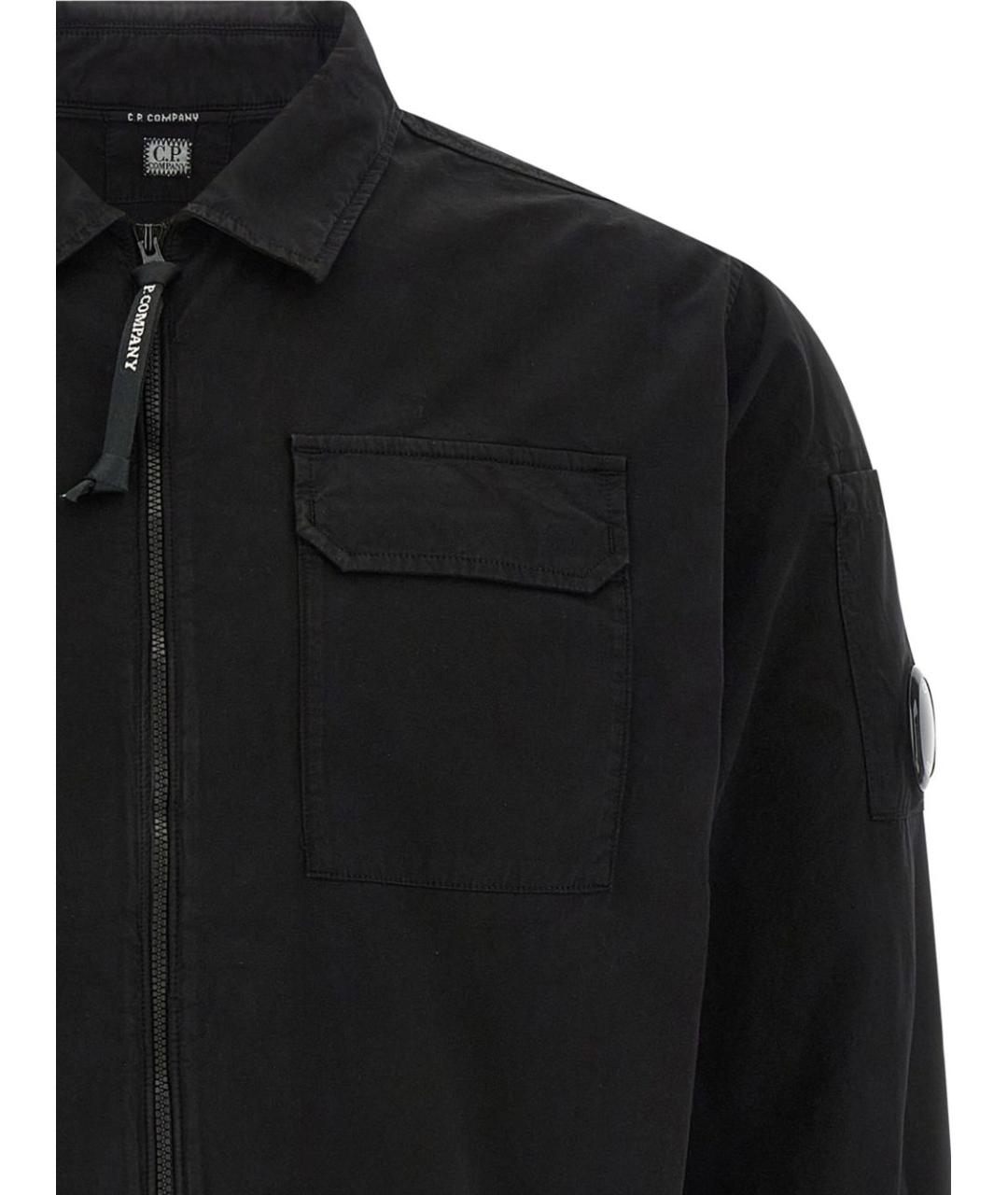 CP COMPANY Черная хлопковая куртка, фото 3