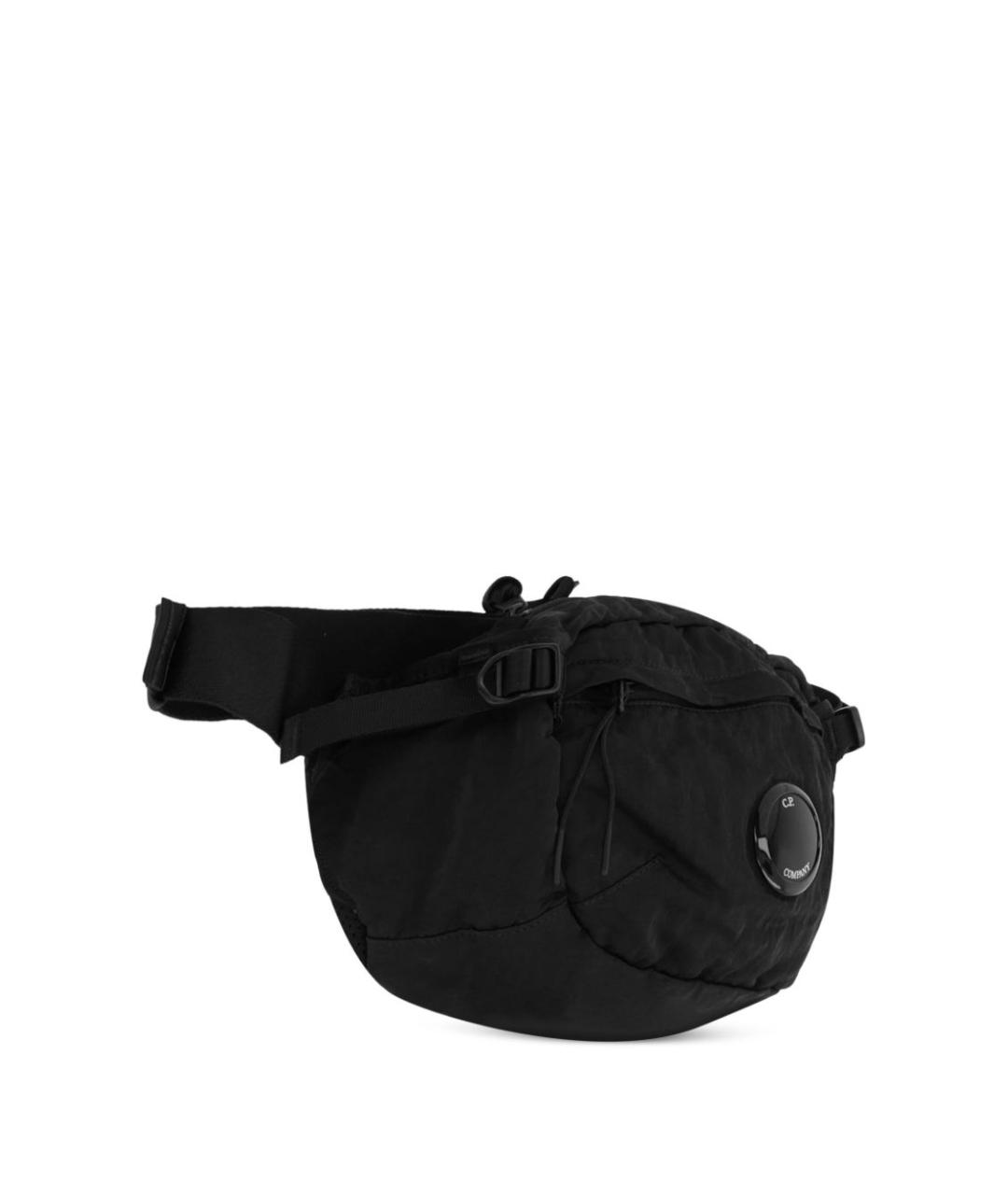 CP COMPANY Черная синтетическая поясная сумка, фото 4