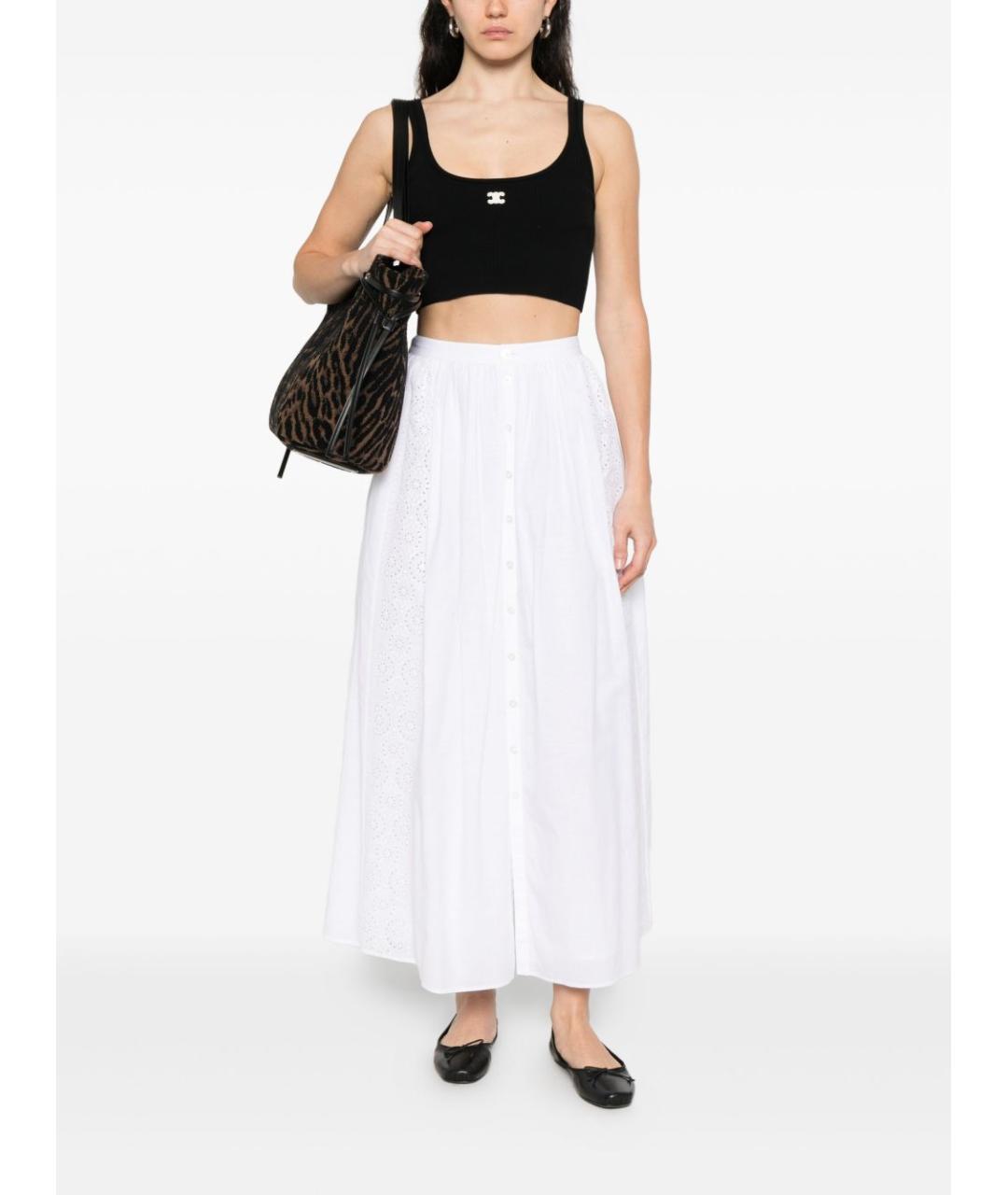 CELINE Черная хлопковая майка, фото 2