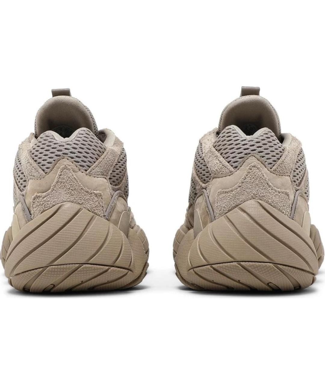 ADIDAS YEEZY Бежевые замшевые кроссовки, фото 3