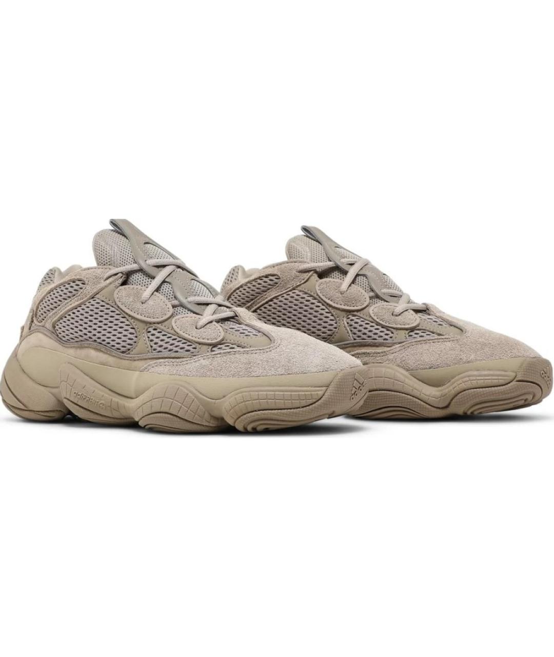 ADIDAS YEEZY Бежевые замшевые кроссовки, фото 2