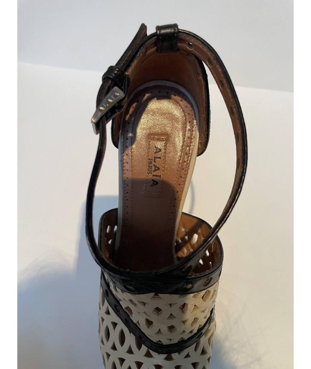 ALAIA Кожаные босоножки, фото 4