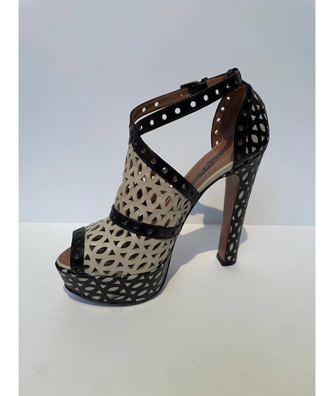 ALAIA Кожаные босоножки, фото 6