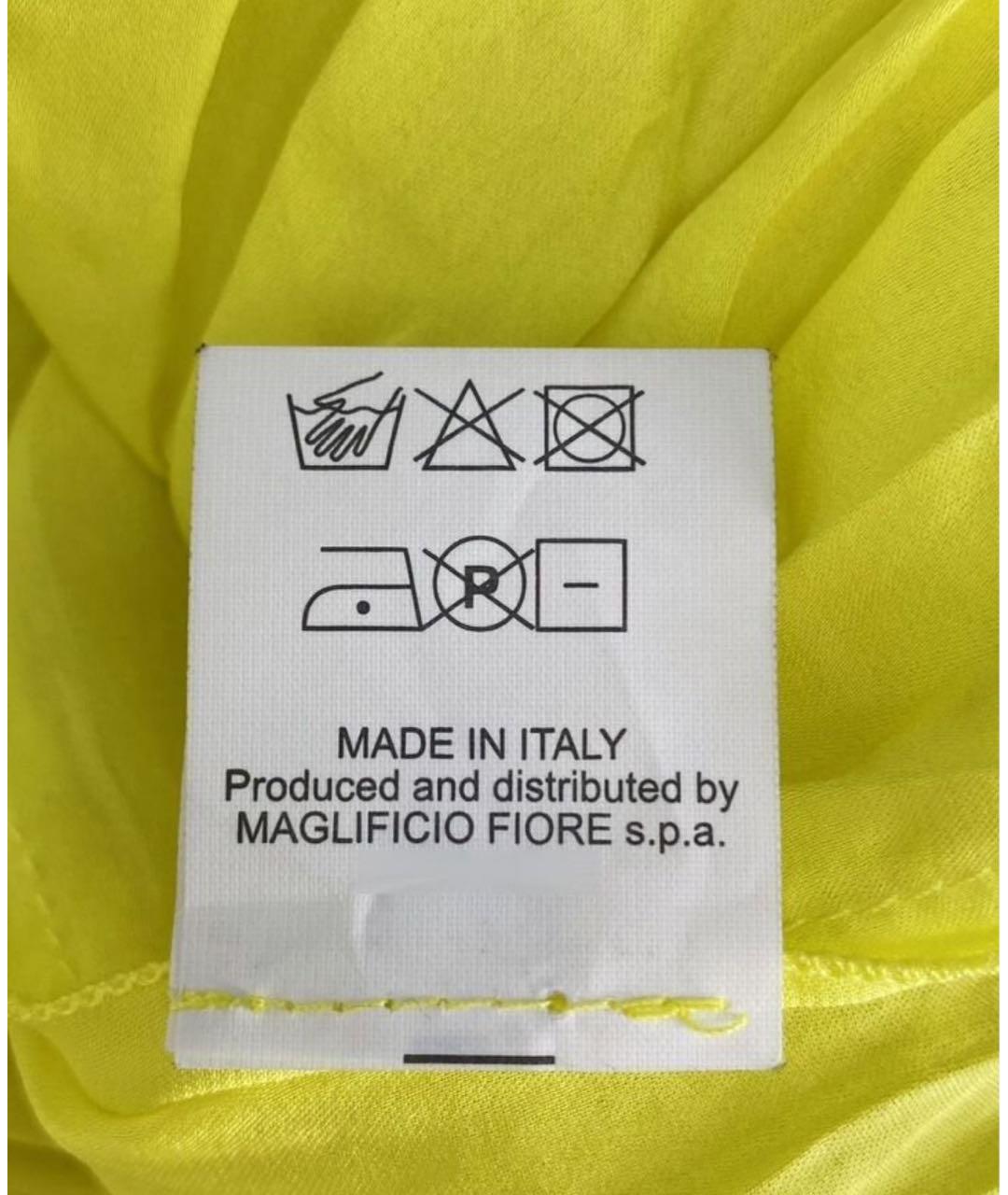 NUDE Желтое вискозное повседневное платье, фото 4