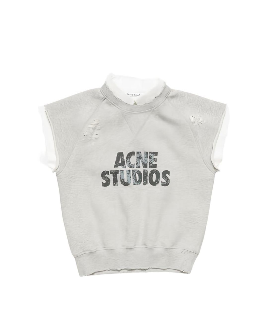 ACNE STUDIOS Серый хлопковый джемпер / свитер, фото 1