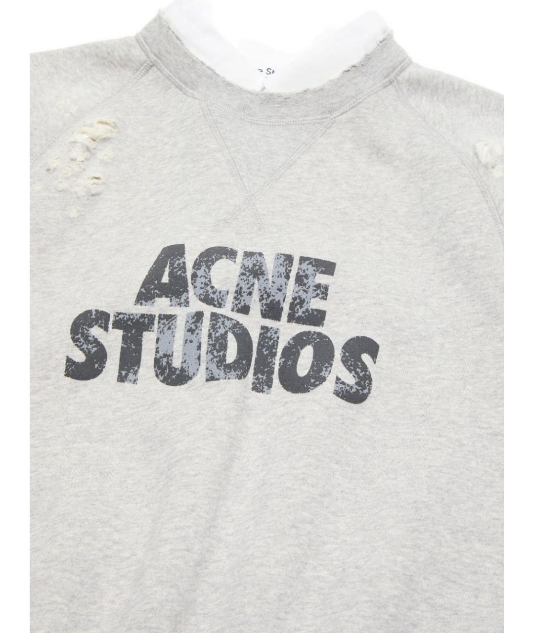 ACNE STUDIOS Серый хлопковый джемпер / свитер, фото 3