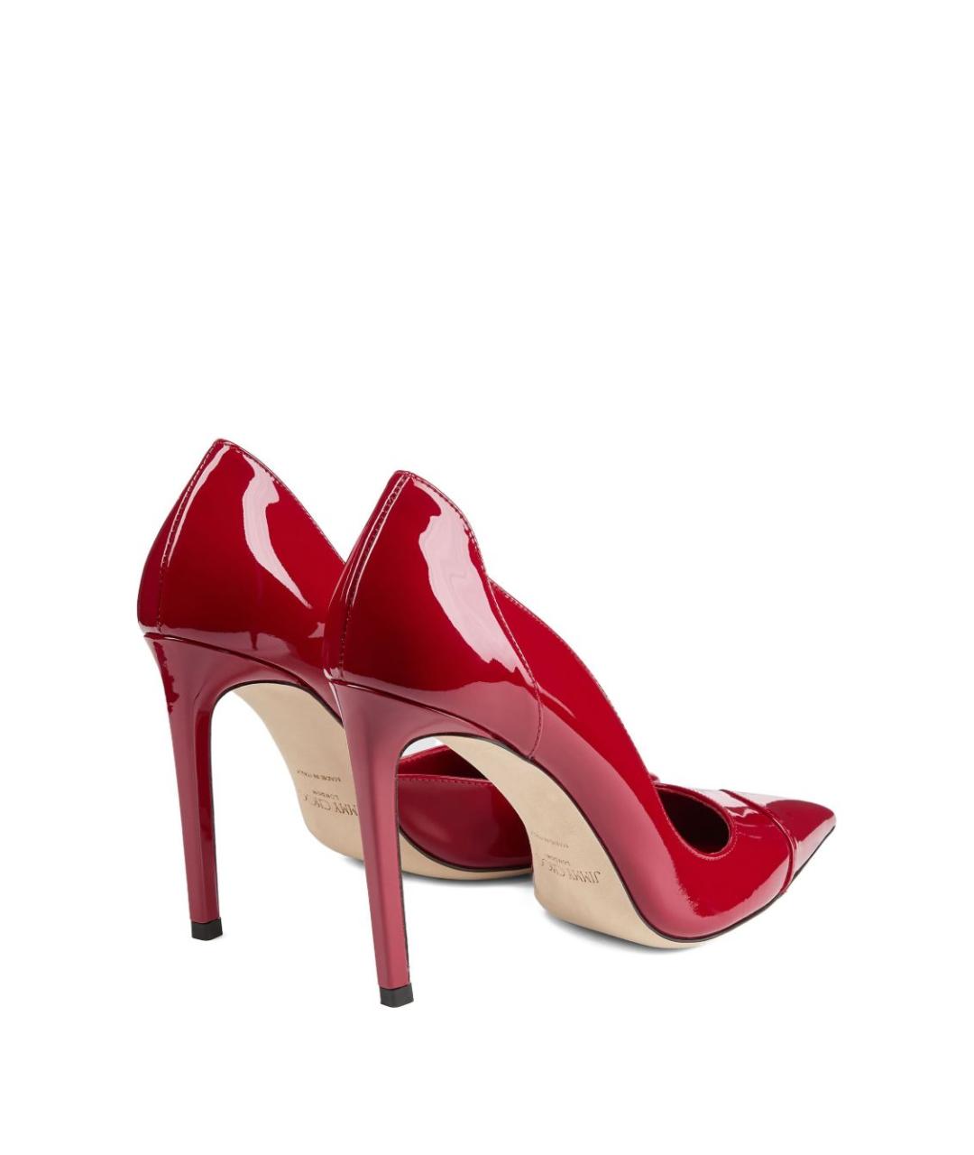 JIMMY CHOO Красные кожаные туфли, фото 2