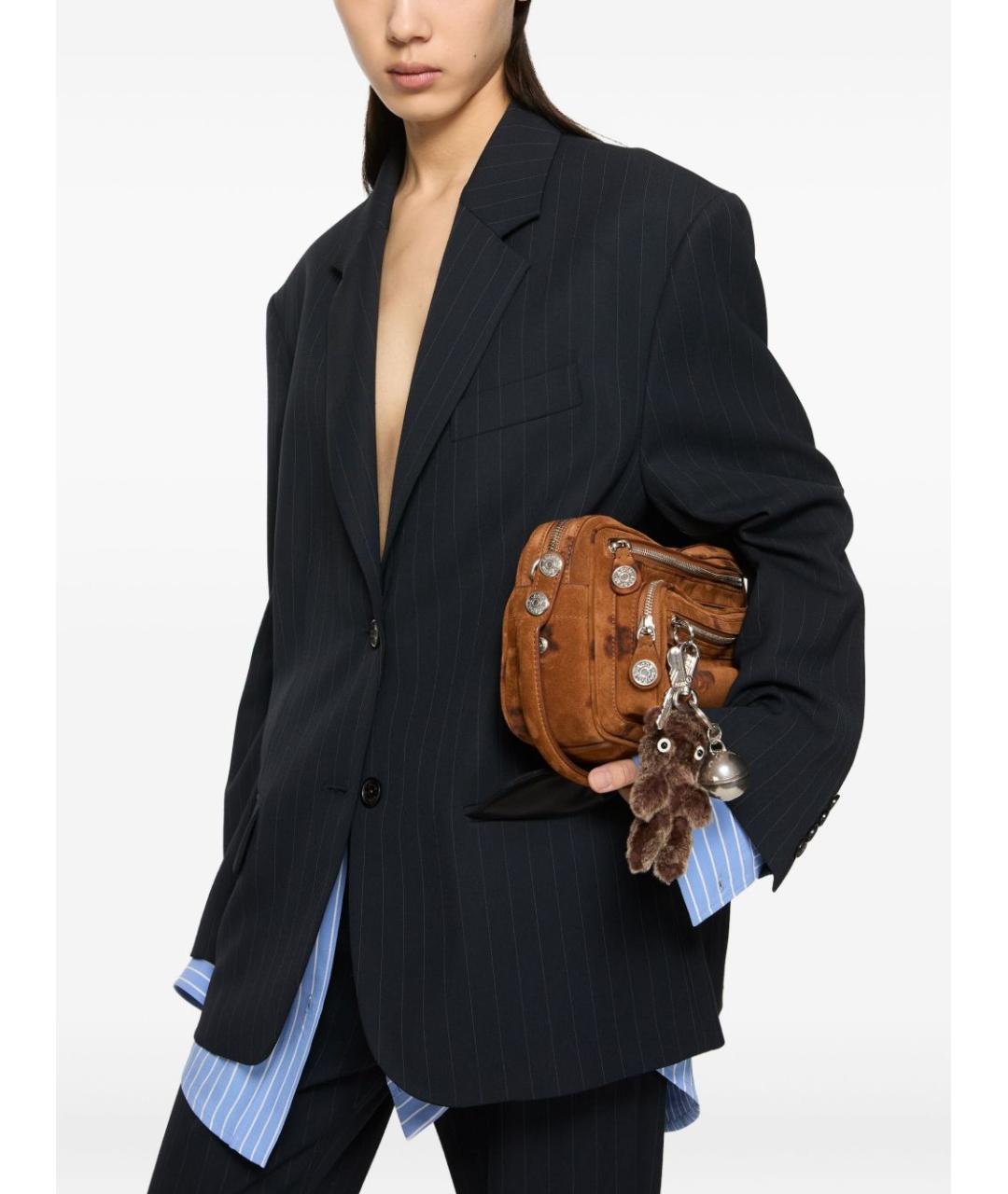 ACNE STUDIOS Коричневый брелок, фото 3