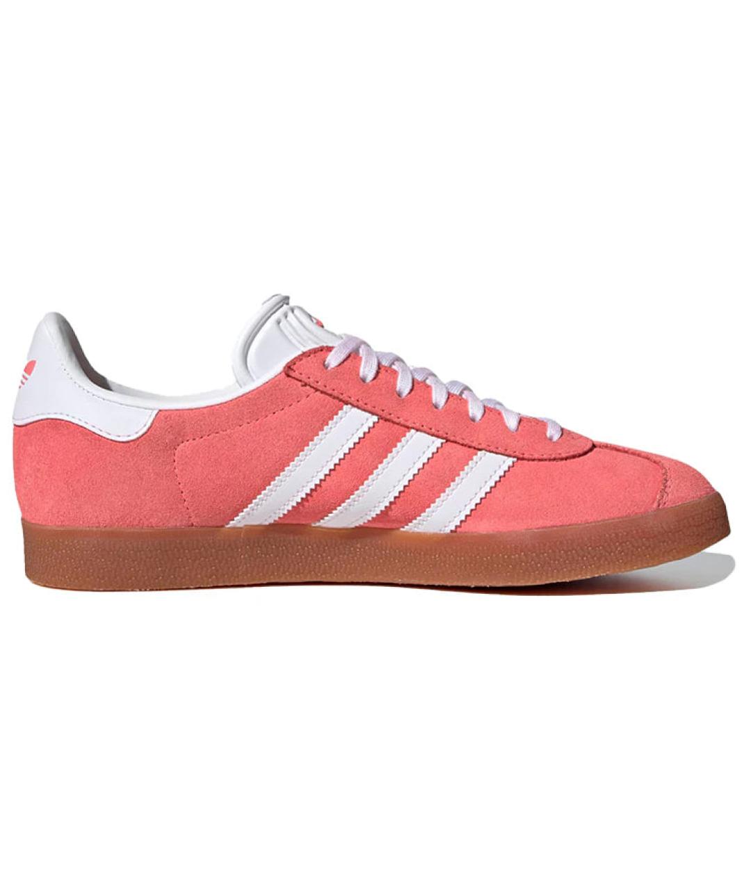 ADIDAS Бордовые замшевые кроссовки, фото 4